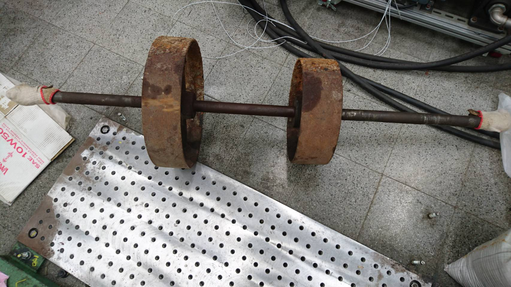 嚴重鏽蝕之帶輪